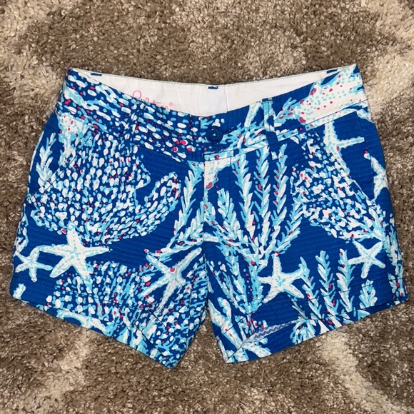 Lilly Pulitzer Pants - Lilly Pulitzer Blue Starfish Shorts